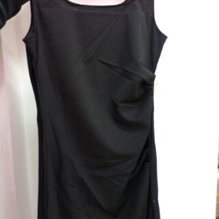 VESTIDO 1 DE COLOR NARANJA Y NEGRO T U IDON