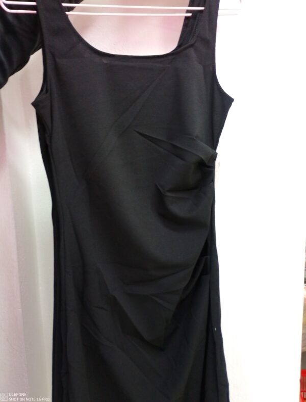 VESTIDO 1 DE COLOR NARANJA Y NEGRO T U IDON