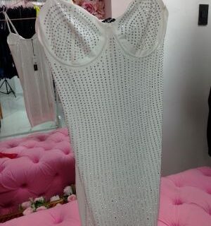VESTIDO DE TIRANTE EMPEDRADO``SHEIN´´